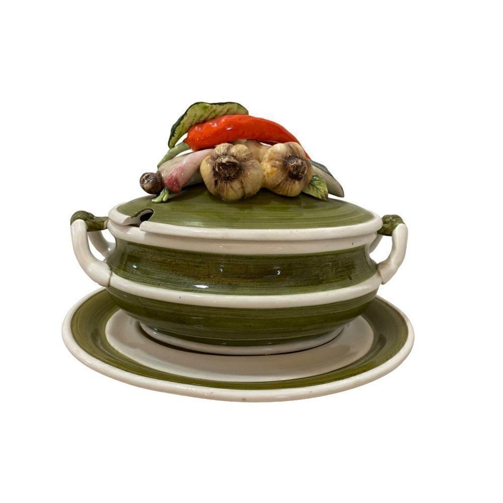 Vintage MCM Garden Harvest Arnart 5th Ave Soup Tureen Hand Painted Japan
